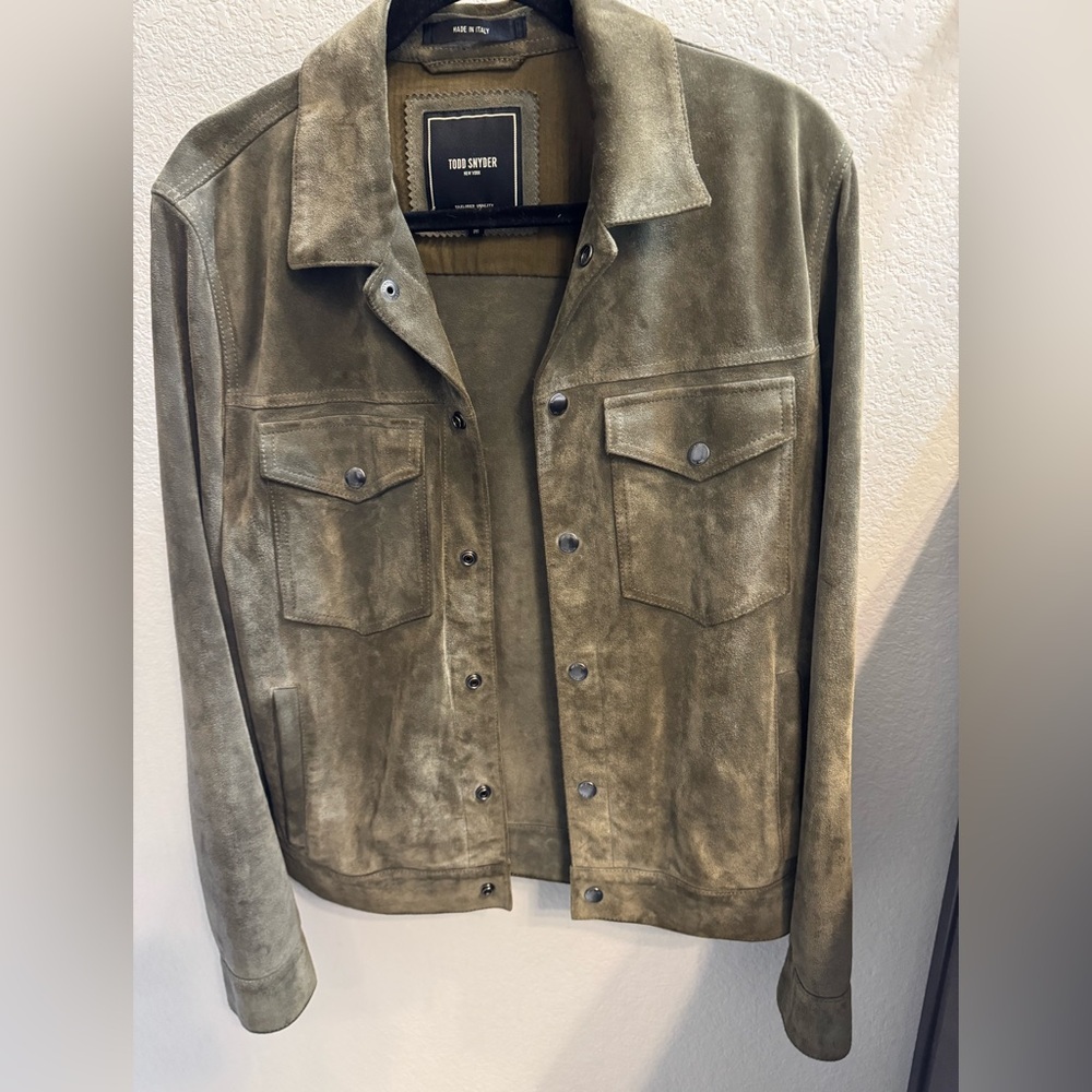 Todd Snyder Dylan Suede Snap Jacket